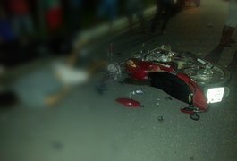 Grave acidente entre motos deixa um morto e dois gravemente feridos