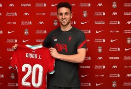 Liverpool publica que vai 'imortalizar' a camisa 20 de Diogo Jota