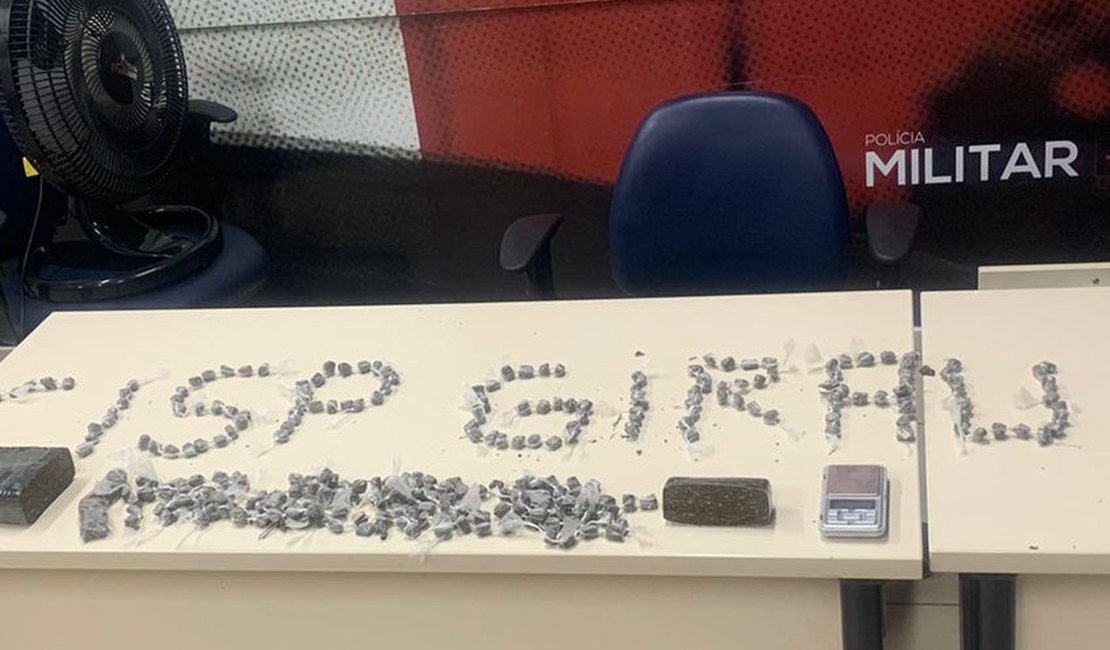 Suspeito foge e polícia encontra drogas, em Girau do Ponciano