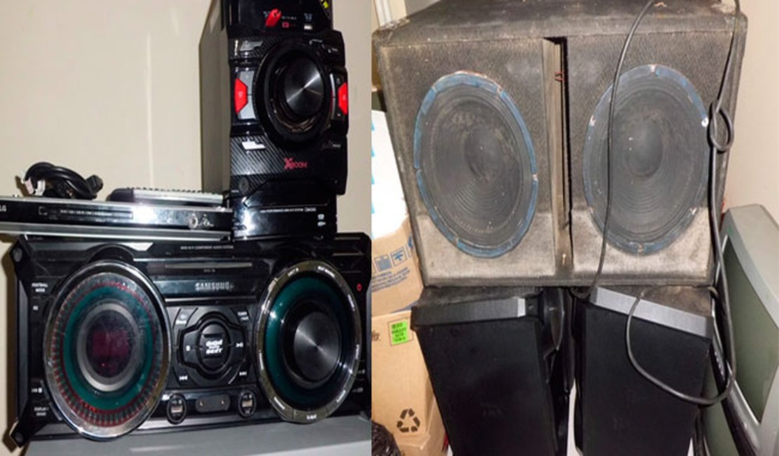 Ação da PC apreende aparelhos de som no Sertão alagoano