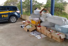 PRF apreende 15 mil produtos de descaminho na BR-101 em São Sebastião