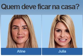 Paredão BBB15, quem deve ficar na casa, Aline ou Julia? Vote e veja parcial