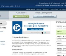 Prouni divulga resultado com listas de aprovados; site apresenta problema