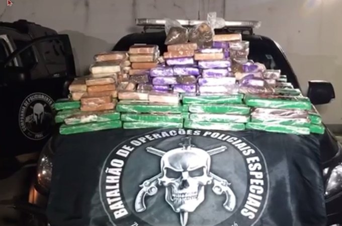 Bope apreende mais de 200 kg de maconha em casa abandonada em Rio Largo