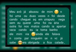 Idoso é preso suspeito de estuprar neta da esposa após menina revelar crime por mensagem