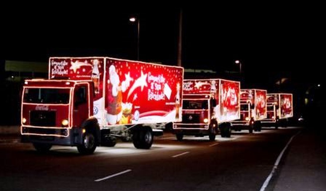 Caravana do Papai Noel da Coca-Cola passará por Arapiraca nesta terça-feira