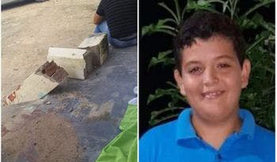 Criança de 11 anos morre ao ser atingida por coluna de concreto na zona rural de Major Izidoro