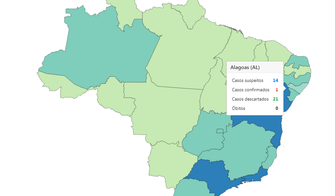 Brasil tem 200 infectados por coronavírus e 1.917 casos suspeitos