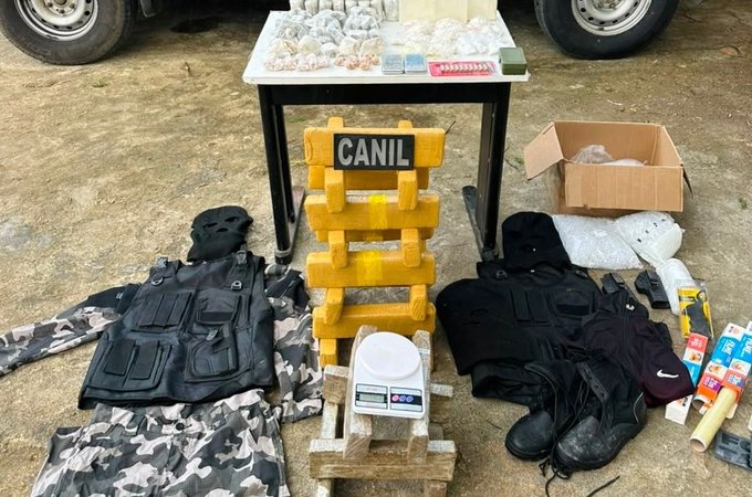 Canil do 3º BPM apreende drogas e causa prejuízo de R$ 190 mil ao tráfico em Arapiraca