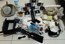 Polícia Civil prende suspeito e fecha laboratório de drogas em Arapiraca