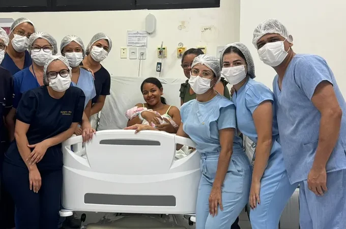 Raylla Valentina é a primeira criança de 2026 a nascer na rede estadual de saúde de Alagoas