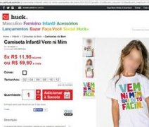 Luciano Huck retira do site de vendas peça infantil com frase “vem ni mim que eu tô facin”