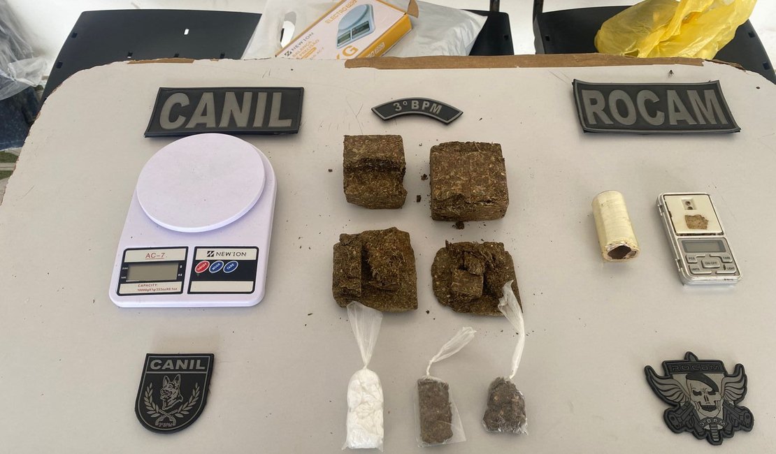 Dupla é presa por tráfico de drogas em Arapiraca