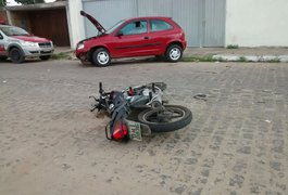 Motorista supostamente embriagado atropela mototaxista em Arapiraca