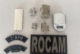 Homem é preso por tráfico de drogas no bairro Caititus, em Arapiraca