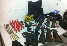 Polícia prende com arsenal, suspeito de assalto a banco em Mata Grande