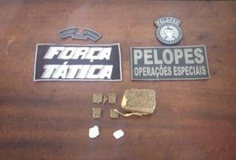 Homem e dois adolescentes são detidos com drogas em Arapiraca