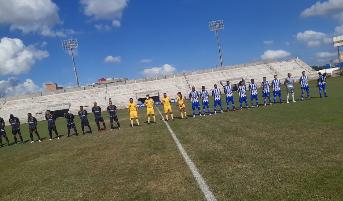 Jogando em Arapiraca, Jacyobá empata com o Central por 2 a 2 na estreia da Série D