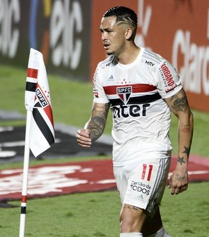 Luciano, do São Paulo, tem inflamação na perna e vira dúvida para enfrentar o Grêmio
