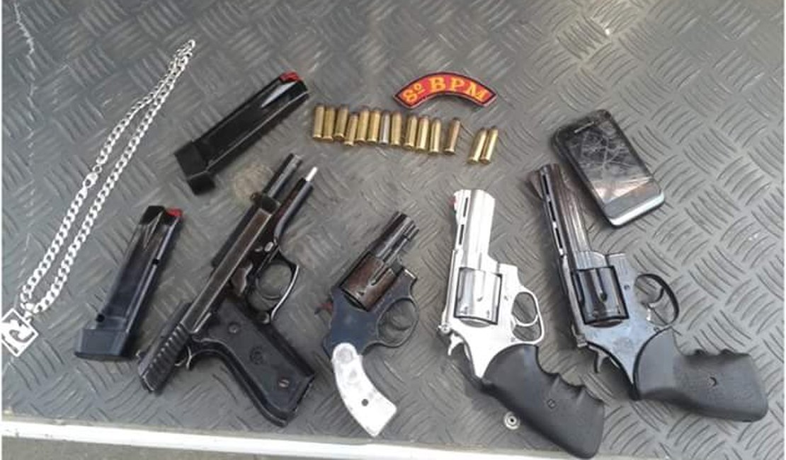 Em maio, Polícia Militar apreende mais de 180 armas de fogo em Alagoas