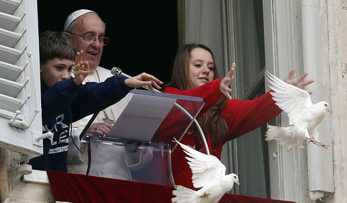 Pomba libertada por Papa Francisco é atacada por gaivota no Vaticano