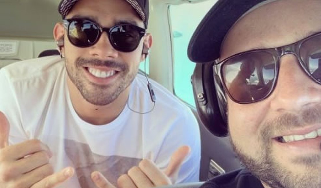 Última foto de Gabriel Diniz foi postada pelo piloto da aeronave antes do acidente