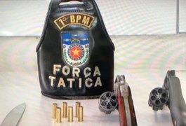 Operação policial apreende adolescentes e armas no Vergel do Lago, em Maceió