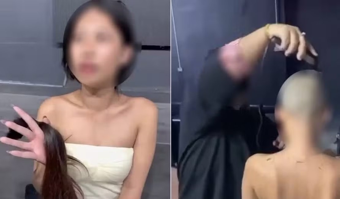 Jovem não paga conta em bar, e gerente a pune raspando o seu cabelo