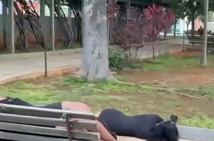 VÍDEO: Pessoas dormem em praça após show do cantor Pablo em cidade na Paraíba