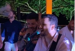 Mesmo após passar por UTI, sertanejo Cauan se apresenta em casamento com aglomeração e sem máscara