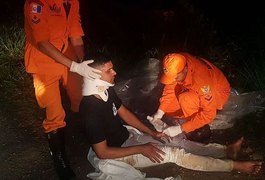 Colisão deixa motociclista ferido e cavalo morto na AL-101