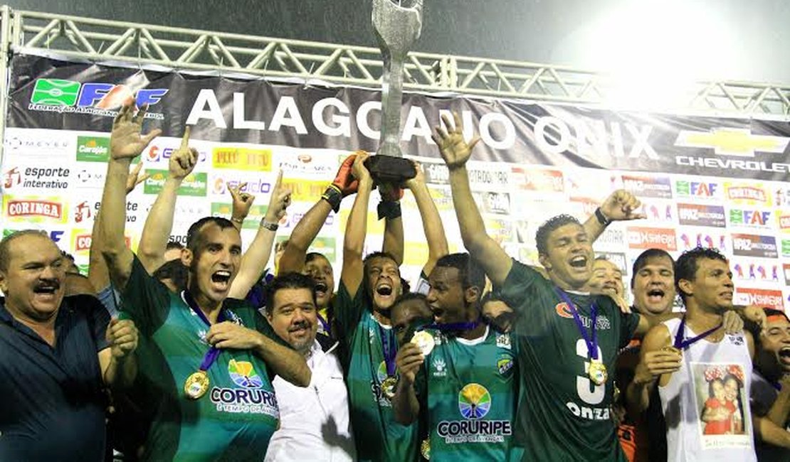 Coruripe arranca empate no Rei Pelé e é Campeão Alagoano 2014