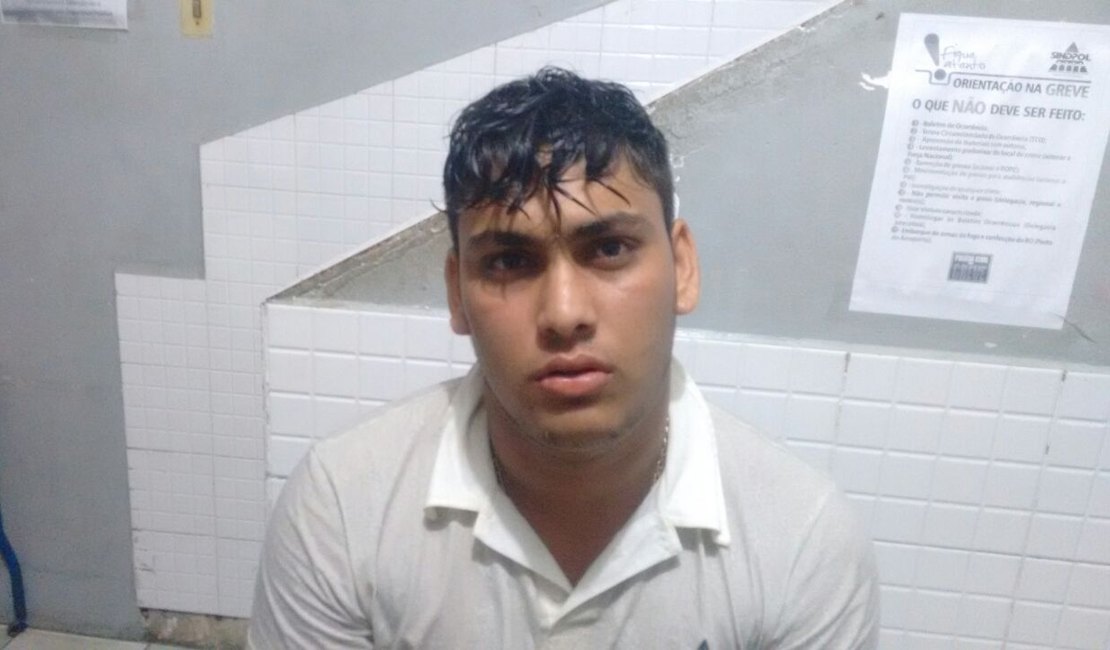 Suspeito de atirar em via pública é detido no bairro Vitória, em Penedo