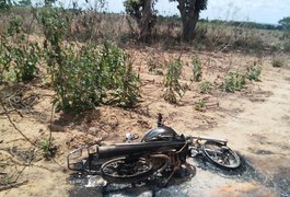 Polícia encontra veículo carbonizado e outro desmontado, em Arapiraca