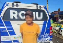 Foragido por estupro de cunhada de 11 anos, ﻿em Taquarana, é preso durante feira livre em Pilar