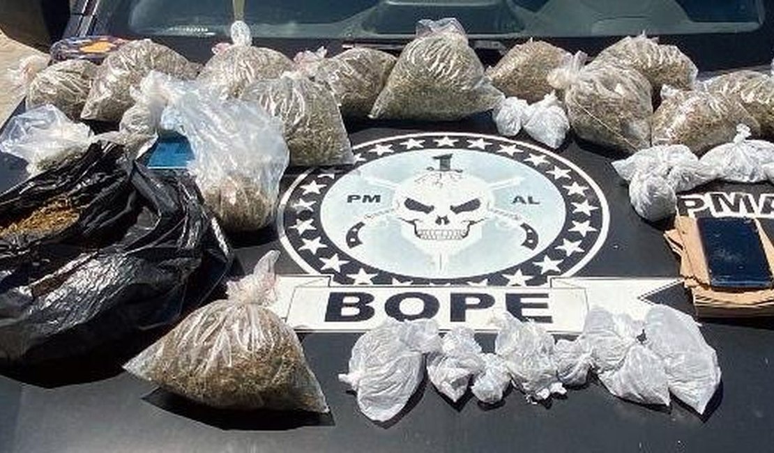 Homem é preso com mais de 3,5 kg de maconha durante ação do Bope em Maceió