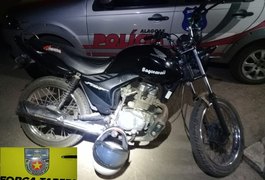 Polícia apreende adolescente suspeito de furtar motocicleta e recupera veículo