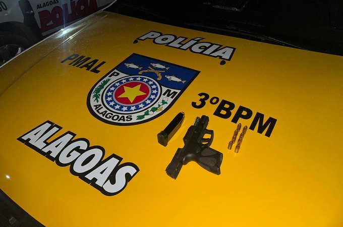 Homem é preso por porte ilegal de arma de fogo de uso restrito em Arapiraca