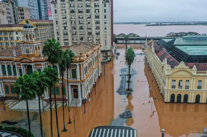 Porto Alegre: Nível do Rio Guaíba volta a subir, chega a 5,19m e pode bater novo recorde