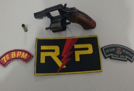 Radiopatrulha do 7º BPM apreende arma de fogo na Zona Rural de Santana do Ipanema