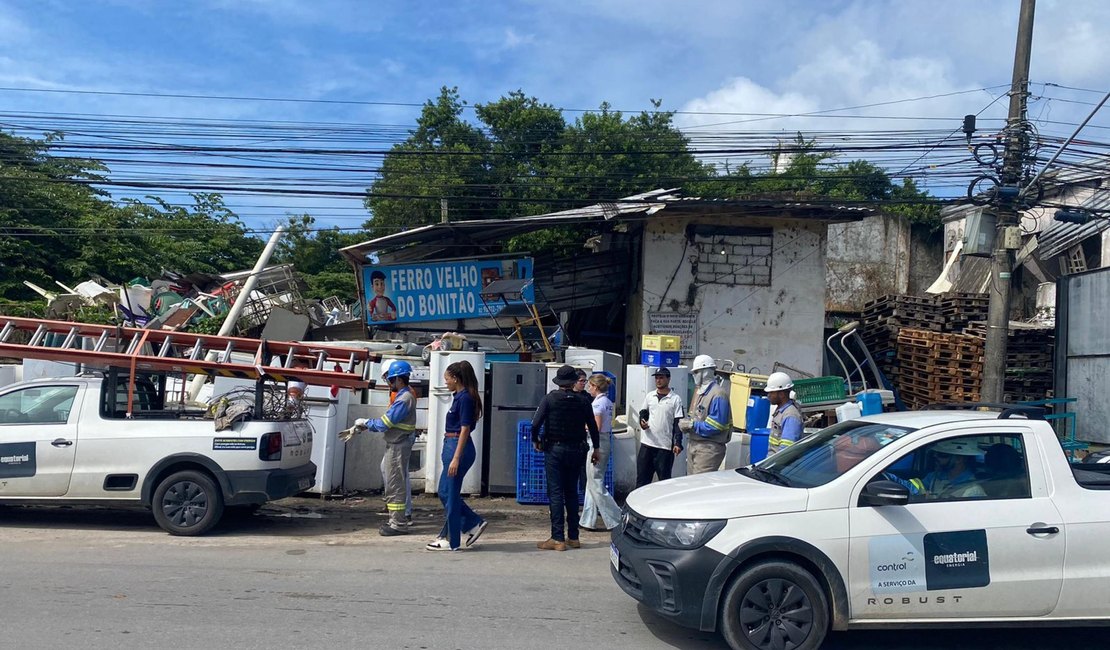 Polícia Civil apreende fios de cobre e arma de fogo em operação com a Equatorial em Maceió