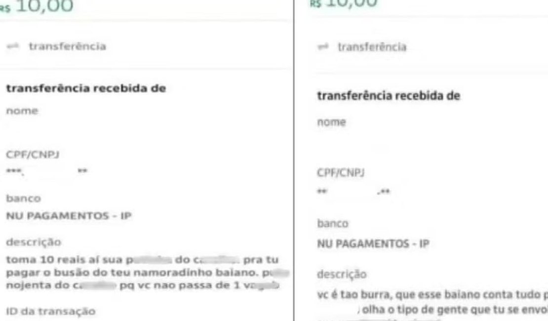 Homem xinga ex em transferências via Pix e é condenado a pagar R$ 6 mil