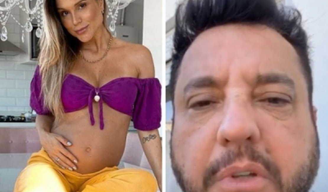 Apresentadora grávida fica constrangida após cantor Bruno questionar paternidade de bebê