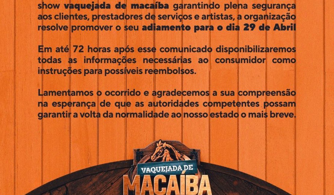 Facção determina cancelamento de vaquejada com Xand Avião no RN