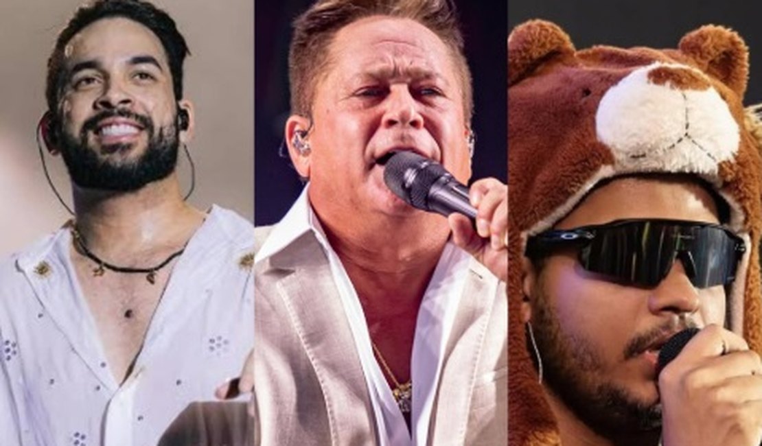 Henry Freitas, Mikael Santos e Leonardo podem integrar programação do São João de Arapiraca 2026
