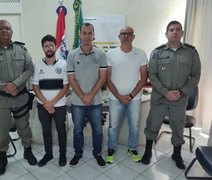 PM e diretoria do ASA planejam segurança para partida entre ASA e CRB, em Arapiraca