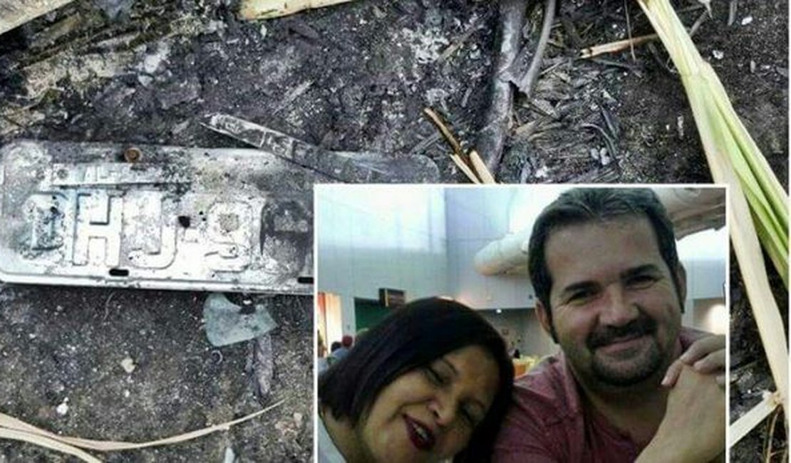 Corpos encontrados carbonizados dentro de veículo podem ser de casal desaparecido