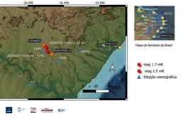 Dois tremores de terra foram registrados em Arapiraca e Craíbas, revela LabSis/UFRN