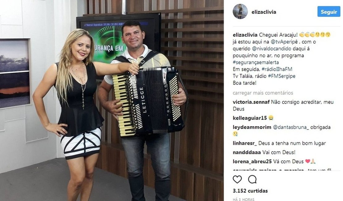 Empresário da cantora de forró Eliza Clívia recebe alta médica