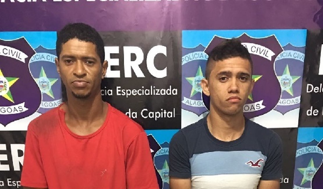 Polícia Civil prende dupla por roubos em Maceió